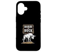 Born To Buck Bull Rider Rodeo Western Cowboy Case for iPhone 16