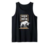 Born to Buck Bull Rider Rodeo Western Cowboy Tank Top