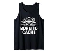 Born to Cache Geocaching Compass Outdoor Hiking Tank Top
