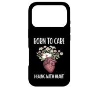 BORN TO CARE HEALING WITH HEART Nurse life healthcare Case for iPhone 17 Pro