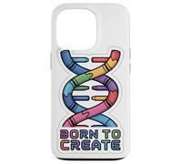 BORN TO CREATE DNA Crayon Helix Science Maker Case for iPhone 13 Pro