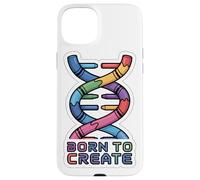 BORN TO CREATE DNA Crayon Helix Science Maker Case for iPhone 15 Plus