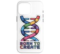 BORN TO CREATE DNA Crayon Helix Science Maker Case for iPhone 16 Pro Max