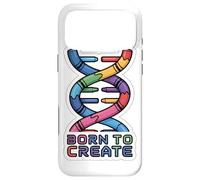 BORN TO CREATE DNA Crayon Helix Science Maker Case for iPhone 17 Pro Max