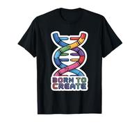 Born to Create DNA Crayon Helix Science Maker T-Shirt