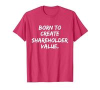 Born to Create Shareholder Value T-Shirt, Men, Red Heather, X-Large
