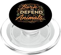 Born to Defend Animals Nature Animal Rights Advocate PopSockets PopGrip for MagSafe