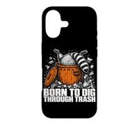 Born To Dig Through Trash Funny Raccoon Men Women Case for iPhone 17