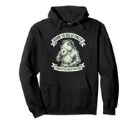 Born to Dilly Dally Forced To Fight Fascism Hamster Pullover Hoodie