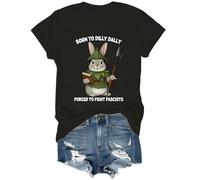 Born to Dilly Dally Forced to Fight Fascists T-Shirt Unisex Black