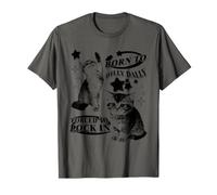 Born to Dilly Dally Forced to Lock in Cat Meme Funny Memes T-Shirt