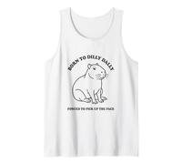 Born to Dilly Dally Forced to Pick Up The Pace Capybara Tank Top