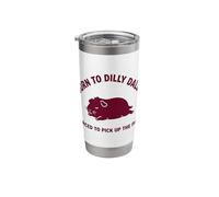 Born to Dilly Dally Forced to Pick Up The Pace Guinea Pig Stainless Steel Insulated Tumbler