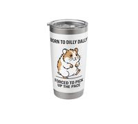 Born to Dilly Dally Forced to Pick Up The Pace Guinea Pig Stainless Steel Insulated Tumbler