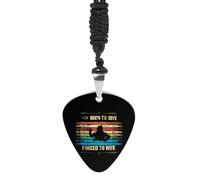 Born To Dive Forced To Work Fashion Guitar Picks Necklace Music Jewellery Personalized Pendant