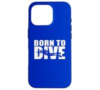 Born to Dive Scuba Diver Underwater Adventure Case for iPhone 16 Pro