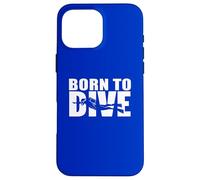 Born to Dive Scuba Diver Underwater Adventure Case for iPhone 16 Pro Max