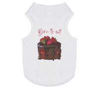 'Born to eat Chocolate Cake ' Pet Dog/Cat T-Shirt (PT00121905)