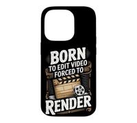 Born to Edit Video Forced to Render Video Editor Case for iPhone 14 Pro