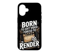 Born to Edit Video Forced to Render Video Editor Case for iPhone 16