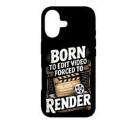Born to Edit Video Forced to Render Video Editor Case for iPhone 17