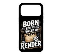 Born to Edit Video Forced to Render Video Editor Case for iPhone 17 Pro Max