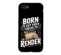 Born to Edit Video Forced to Render Video Editor Case for iPhone SE (2020) / 7/8