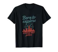 Born to Explore City & State Pride Compass Design T-Shirt
