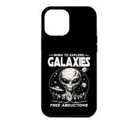 BORN TO EXPLORE GALAXIES FREE ABDUCTIONS Sci Fi Alien UFO Case for iPhone 12 Pro Max