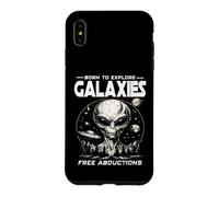 BORN TO EXPLORE GALAXIES FREE ABDUCTIONS Sci Fi Alien UFO Case for iPhone XS Max