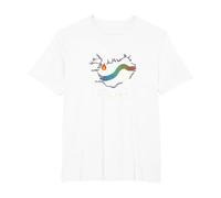 Born to Explore Iceland Adventure Northern Lights Graphic T-Shirt, Men's Big and Tall, White, 4X Tall
