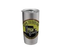Born to Explore Off Roading Offroad 4x4 SUV Stainless Steel Insulated Tumbler