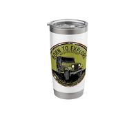 Born to Explore Off Roading Offroad 4x4 SUV Stainless Steel Insulated Tumbler