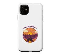 Born to Explore Retro Sunset Adventure Travel Case for iPhone 11