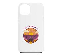 Born to Explore Retro Sunset Adventure Travel Case for iPhone 13