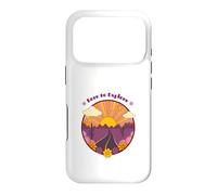 Born to Explore Retro Sunset Adventure Travel Case for iPhone 17 Pro