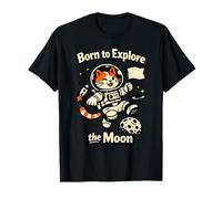 Born to Explore the Moon Cat Astronaut T-Shirt