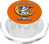 Born to Explore the Moon Dog PopSockets PopGrip for MagSafe