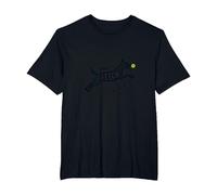 Born to Fetch: Playful Dog Lover Tennis Ball T-Shirt, Men's Big and Tall, Black, 2X Tall