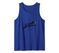 Born to Fetch: Playful Dog Lover Tennis Ball Tank Top, Men, Royal Blue, L