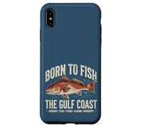 Born to Fish Gulf Coast Vintage Redfish Case for iPhone XS Max