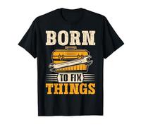 Born to Fix Things Mechanic Toolbox Wrench T-Shirt