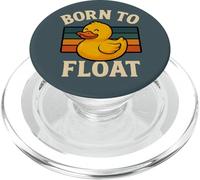 Born to Float Rubber Duckie Retro Vacation Vibes PopSockets PopGrip for MagSafe