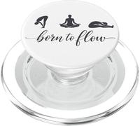 "Born To Flow" Yoga For Wellness & Mindfulness Lovers PopSockets PopGrip for MagSafe