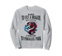 Born To Fly A Dragon Into Battle Forced To Parallel Park Sweatshirt