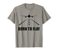 'Born To Fly' Aviation Pilot Flying Airplane T-Shirt
