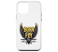 Born to Fly Bold Aviation Lovers Retro Adventure Biplane Case for iPhone 12 mini