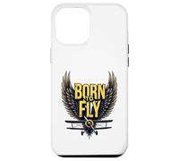 Born to Fly Bold Aviation Lovers Retro Adventure Biplane Case for iPhone 12 Pro Max
