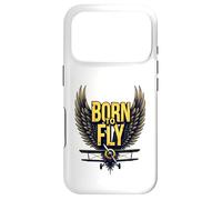 Born to Fly Bold Aviation Lovers Retro Adventure Biplane Case for iPhone 17 Pro