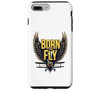 Born to Fly Bold Aviation Lovers Retro Adventure Biplane Case for iPhone 7 Plus/8 Plus